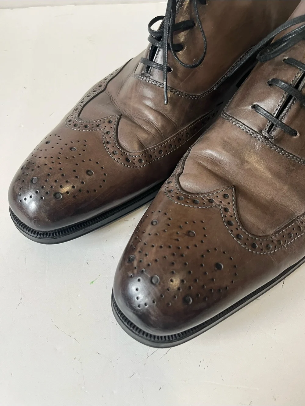 To Boot New York Men's Dodd Oxford Brown Leather Wingtip Dress Shoes size 10.5